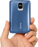 Lifelong 10000 mAh 22.5 W Compact Pocket Size Power Bank  (Metallic Blue, Lithium Polymer, Quick Charge 3.0 for Smartwatch, Mobile, Tablet, Earbuds)