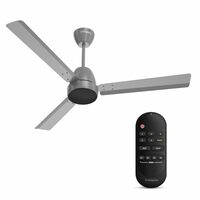 Crompton Energion Nucleoid 1200mm BLDC Ceiling Fan | Remote Control | BEE 5 Star Energy Rated | Metallic Grey
