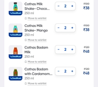 Cothas Milkshakes at 60% OFF