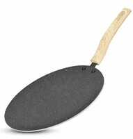 Instamart : Bergner Earth Black Non-Stick Concave Tawa (26cm, Induction Bottom)