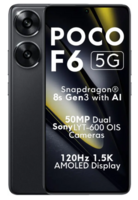 POCO F6 5G (Black, 256 GB)  (12 GB RAM)