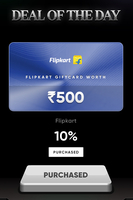Cred: Flipkart gv worth 500 @10% off