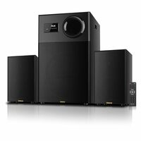 OBAGE Ultra Ultimate 2.1 Home Theatre System | 350W Peak Output | Powered Non-Pressed Subwoofer | Bluetooth 5.3, HDMI ARC, Optical in, USB | Deep Bass Surround Sound for TV, Music & Movies
