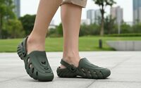 Men Olive Clogs