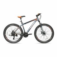 Vector X Viva Speedo Vb-3732 27.5T 21 Speed Dual Disc Mountain Bike (Grey-Orange)
