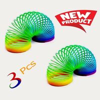 Best Buy Magic Rainbow spring Fidget and Sensory (Packof _3) Magic Spring Gag Toy (Multicolor)