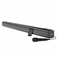 Blaupunkt SBA50 PRO Wireless Bluetooth Soundbar with 2400 mAh Built-in Battery I 4 Full Range Speakers I HD Sound I Sleek Premium Design I Guitar & Mic Input for Karaoke I EQ Modes