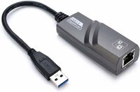 ETZIN Ethernet Adapter, USB 3.0 to RJ45 Gigabit LAN Adapter 10/100Mbps USB Network Adapter for Windows 10/8.1/8/7/XP/Vita, EPL-770UG (Pack of 1),