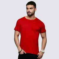 Zepto : ACTIMAXX Men's Where Comfort Meets Performance Cozi Round Neck T-Shirt | Red - S