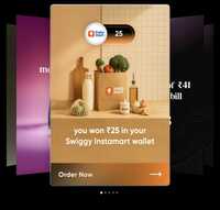 Cred UPI : Get free Rs.25 in Swiggy Wallet on merchant payment 