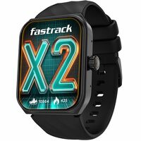 Fastrack New Limitless X2 Smart Watch, 1.91" UltraVU with Rotating Crown, 60 Hz Refresh Rate, Advanced Chipset, SingleSync BT Calling, 100+ Sports Mode & Smartwatch Faces, IP68, (Black)
