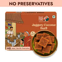 Zepto : Sweet Karam Coffee Jaggery Coconut Burfi - No Preservatives