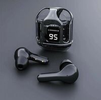Ultrapods Max TWS Earbuds Bluetooth Headset Transparent Case ULTRA27 Bluetooth Headset (Black, True Wireless)