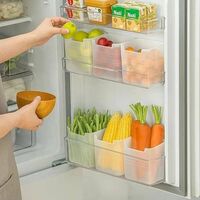 Pack of 6 Plastic Fridge Container  - 1000 ml STARDOT Clear on Flipkart