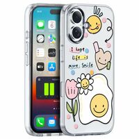 Fashionury Designer Soft Back Cover Case Compatible for Apple iPhone 16, Printed,Transparent,Flexible, Silicon for Apple iPhone 16 -D3136