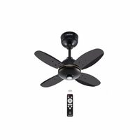 ACTIVA Gracia 600MM Ceiling Fan, 4 Blade, BLDC 28 Watt Motor, Noiseless,High Speed Fan with LED Light, Energy Saving, Full Remote Control, Reversible Mode & Timer, 5 Years Warranty-Smoke Brown
