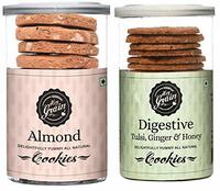 Hey Grain Cookies Home Combo-5 (Almond CookiesDigestive - Tulsi, Ginger and Honey)