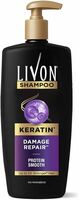 Livon Keratin Shampoo for Women & Men | Repairs Damaged Hair | Smooth & 5x Stronger Hair | No Parabens | 650ml