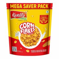 Kwality Corn Flakes 800g | Made with Golden Corns | 99% Fat Free, Natural Source of Vitamin & Iron