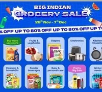 Bigbasket-Big Indian  Grocery Sale [29th Nov -7th Dec] Upto 80% discount+10% bank card discount(SBI)