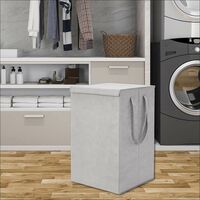 75 L Grey Laundry Basket (Cotton)