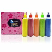 Ascension Rangoli Powder Colors Bottles 80 gm Each Design Creativity Diwali Decoration (Set of 5)