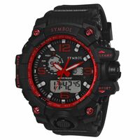 Amazon Brand - Symbol Analog-Digital Men's Watch (Dial Colored Strap)