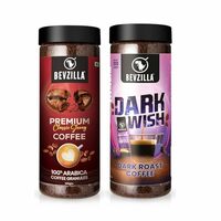 Bevzilla 200 Gram Classic & 200 Gram Dark roasted Darkwish Instant Coffee powder | Best for Espresso, Latte & Cappucino | Hot & Cold Brews