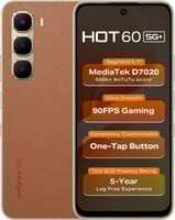 Infinix Hot 60 5G+ (Caramel Glow, 6 GB, 128 GB)