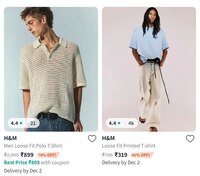 Upto 70% Off On H&M Clothing + Extra 10% Off.