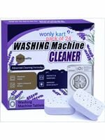 24 pcs WONLY KART Lavender-scented Washing Machine Deep Cleaner Descaler Tablets for All Front and Top Load Machines, with Descaling and Stain-Removing Power (2)