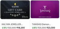 Flipkart : Upto 9% Off on Gold & Diamond Jewellery Gift Cards + 5% Cashback 