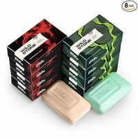 Wild Stone Ultra Sensual and Forest Spice Soaps for Bath, (Pack of 8, 100gm each) | Skin-Friendly & Nourishing Soap | For All Skin Types Body Soap
