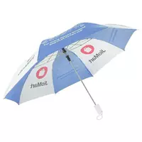 Jiomart Blue and White Polyester 2 Fold Umbrella 62.2 cm