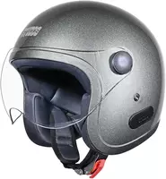 Studds Jet Open Face ISI Certified Helmet with Chopper Visor Gun Grey - L