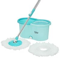 Amazon Presto! Spin Mop with Plastic Bucket Set, Blue
