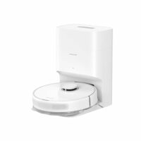 DREAME D10 Plus Gen 2 Robot Vacuum and Mop, Self-Emptying with 90-Day Dust Storage, 6,000Pa Suction for Carpets & Pet Hair, LiDAR Smart Navigation, 285-Min Runtime, Multi-Floor Mapping, White