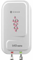 SINGER LEO RAPID 5.9 L Instant Water heater for Kitchen & Bathroom| 3000W Powerful Heating Element Instant Water Heater | SS Tank | Powerful Copper element | ISI Mark, (White)