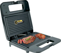 iBELL SM410N Electric Sandwich Maker, 800W, Handle Lock function, Non-Stick Plates to Grill  (Matte black)