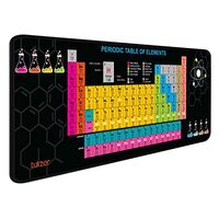 Tukzer Extended Gaming Mouse Pad, High-Speed Mouse Tracking & Control | Stitched Edges, Non-Slip Rubber Base| for Computer Laptop Keyboard Office Home (795mm x 298mm x 3.45mm, Periodic Table)