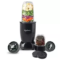 Lifelong Regalia PowerNutri Mixer/Grinder/Blender/Shaker, 2 Stainless Steel Blades,2 Unbreakable Jars, 450 W Powerful Copper Motor (Black, 1 Year warranty, LLNBB001)
