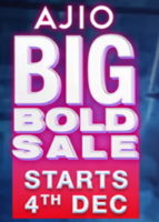upcoming Ajio Big Bold sale up to 90 % off & Bank Offers (Starts 4th Dec)