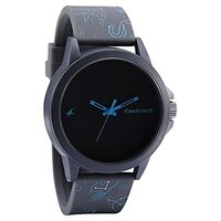 Fastrack Space Rover Quartz Analog Black Dial Silicone Strap Unisex Watch-38024PP54/NT38024PP54