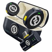 Hollyland Lark M2 Wireless Microphone for iPhone15/16 & Androids, Mini Microphone, 1000ft Range, Hi-Fi Audio, Noise Cancelling, 30h Use, Video Recording (2TX + USB-C RX + Charging Case)