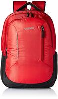 Amazon Brand - Solimo Polyester Laptop Backpack for 15.6-inch Laptops, 27L (Red)
