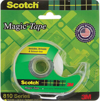 Scotch Super series Magic Tape Dispenser 19 mm x 32.9 m Tape Dispensers (Manual)  (Set of 1, Transparent)