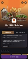 Timesprime - swiggy flat 125 off code mov 399 for new account & old account where no order was placed in last 90 days