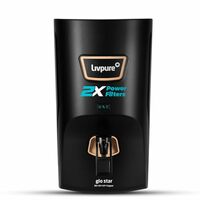 Livpure Glo Star Copper Water Purifier | RO+UV+UF+Copper+Mineraliser | 7L Storage | Black