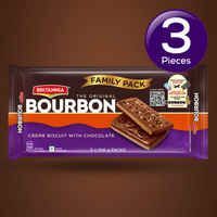Britannia The Original Bourbon Chocolate Cream Biscuits | Buy 4 Get 1 Free Combo | 500 g X 3
