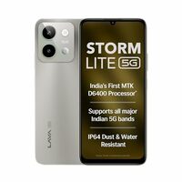 Lava Storm Lite 5G (Cosmic Titanium, 4+4*GB RAM, 128GB Storage) | India's First MTK Dimensity 6400 Processor | 50MP AI Camera | IP64 Rated | 120 Hz Display | 5000 mAh Battery | Supports All 5G Bands